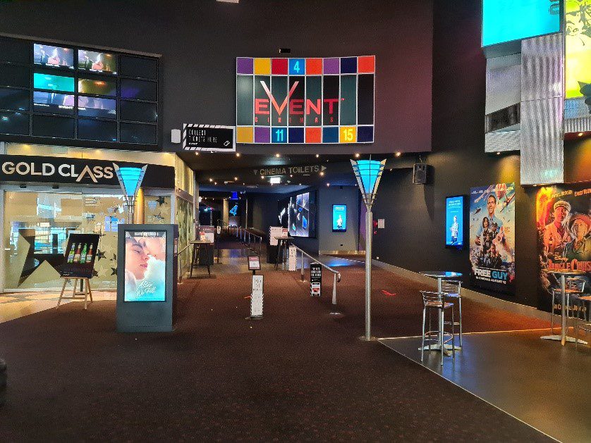 Inside the Event Cinemas in Westfield Chermside