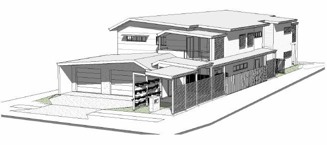 grayscale house exterior design